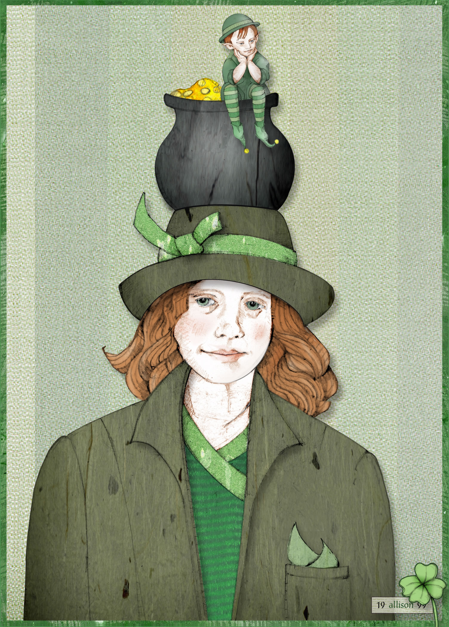St Patricks Day Woman